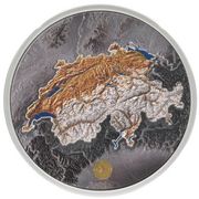 2 Unzen Silbermünze Alpine Geographic - Switzerland 2 Unzen Silbermünze Alpine Geographic - Switzerland