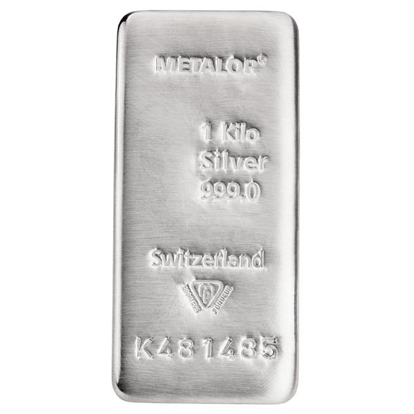 1000 Gramm Silberbarren - Metalor