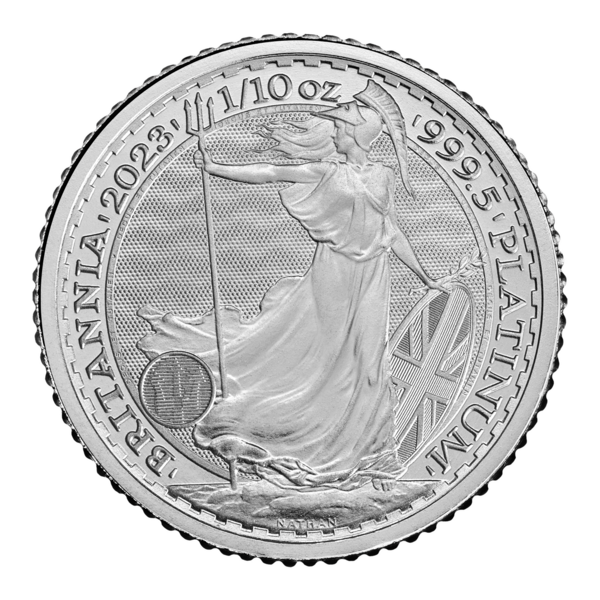 1/10 Unze Platin Britannia 2023 King Charles III.