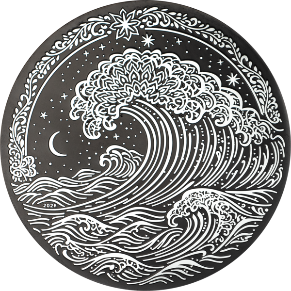 1 Unze Silbermünze - Wave