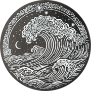 1 Unze Silbermünze - Wave