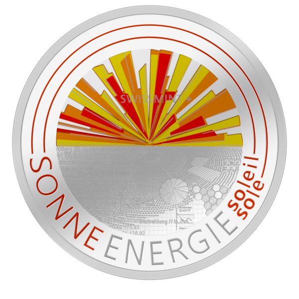 20 CHF Silbermünze «Sonnenenergie» PP