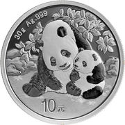 Silber China Panda 30 Gramm 2024