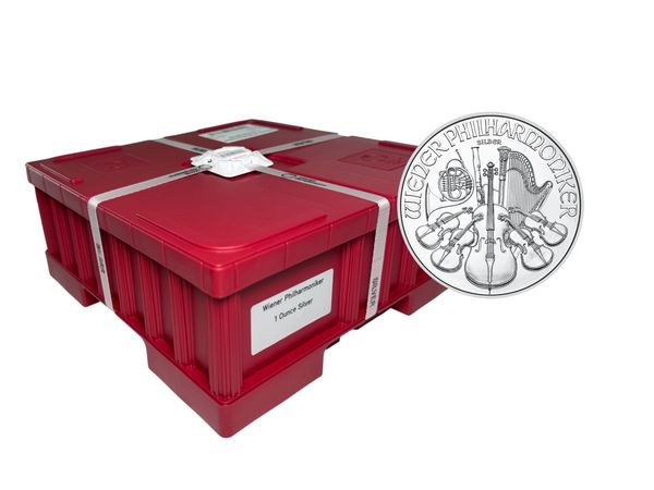 500 x 1 Unze Silber Wiener Philharmoniker (Masterbox)