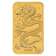 1 Unze Gold Rectangular Dragon 2026 1 Unze Gold Rectangular Dragon 2026