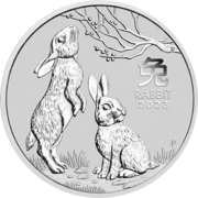 1 Kilogramm Silber Lunar III Hase 2023