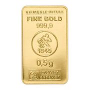 0.5 Gramm Goldbarren