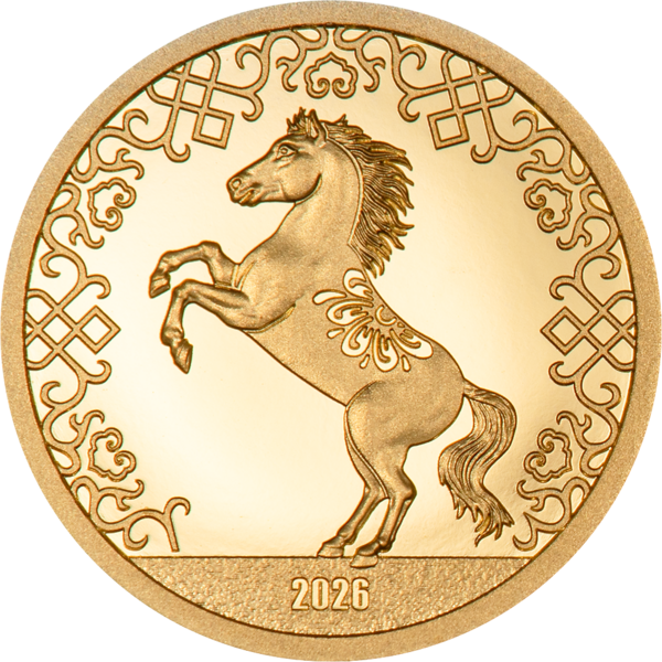 0.5 Gramm Goldmünze Pferd 2026