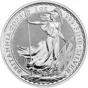 1 Unze Silber Britannia 2023 - Queen Elizabeth II