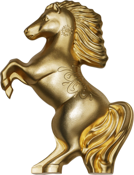1 Unze Silber Pferd (vergoldet) 2026