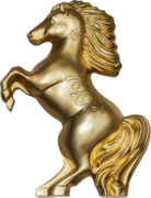 1 Unze Silber Pferd (vergoldet) 2026