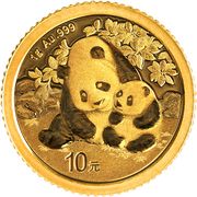 Gold China Panda 1 Gramm 2024