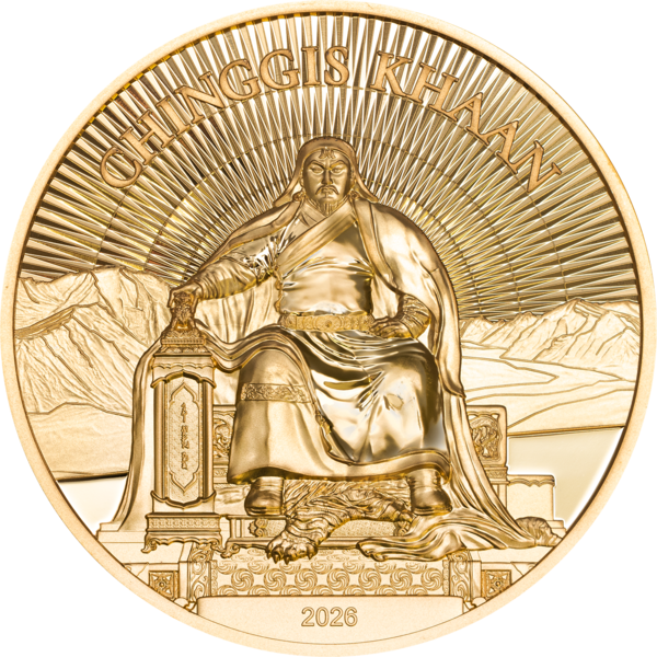 1 Unze Goldmünze Chinggis Kahn