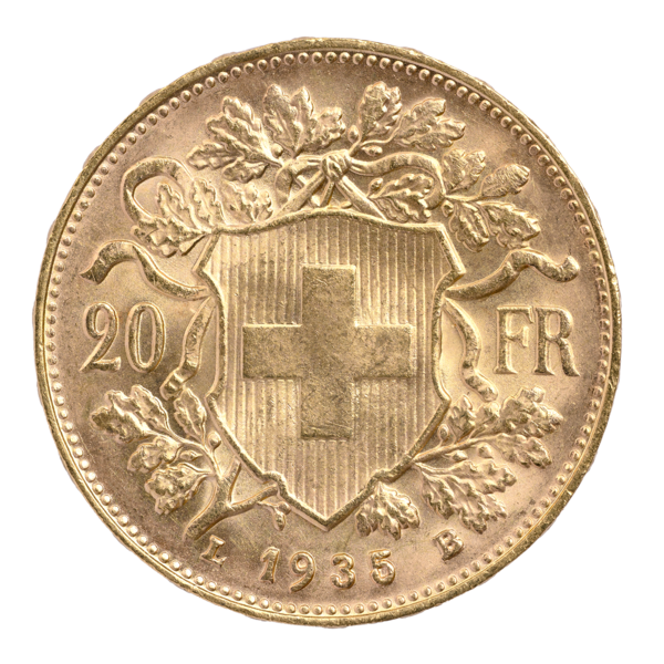 Goldvreneli 20 FR.