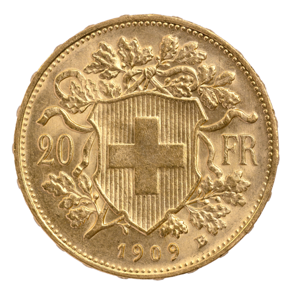 Goldvreneli 20 FR. 1909