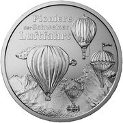 20 Fr. Silbermünze "Pioniere der Schweizer Luftfahrt" 2025, NP