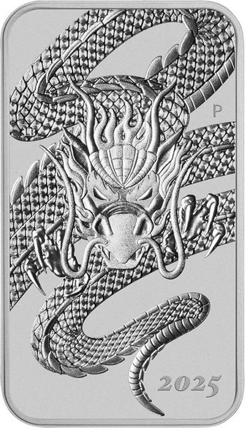 1 Unze Silber Rectangular Dragon 2025