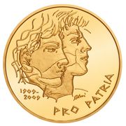 50 Fr.- Goldmünze «100 Jahre Pro Patria» 2009 PP