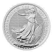 Silbermünze Britannia 1 Unze 2024