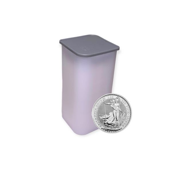 Originaltube Silber Britannia 2023 - King Ch. (25 Stück)