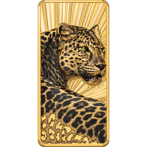 3 Unze Silbermünze Barre de Luxe - Leopard 3 Unze Silbermünze Barre de Luxe - Leopard
